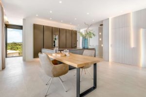 Luxusvilla mit Meerblick und Infinity-Pool in Santa Ponsa: Küche
